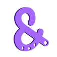 22013_Ampersand.stl Free STL file Ampersand Carabiner・3D printing design to download