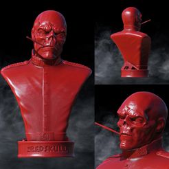 IMG_20191220_230435_982.jpg STL file The Red Skull Marvel・Template to download and 3D print, SADDEXdesign
