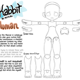 HumanKabbitPlanner.png [KABBIT BJD] - Human Kabbit Ball Jointe Doll - (For FDM and SLA Printers)