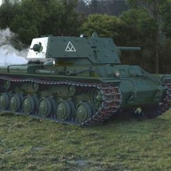 R03A.jpg Heavy tank KV-1 rc model 1/10 KV-1E upgrade parts