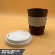 Stackable.jpg 3D Printable Coffee Cup Trash Can