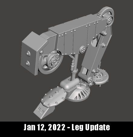 Leg_Update.jpg Download STL file DUST WAR - ALLIED MEDIUM WALKER PROXY • 3D printable design, MaximumDT