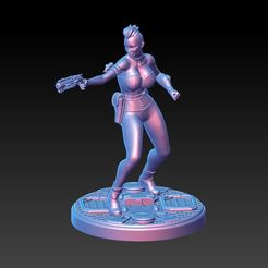 1.jpg Archivo STL Steampunk girl- Chauncey - MINIATURE 32 AND 75 MM SCALE・Diseño de impresora 3D para descargar