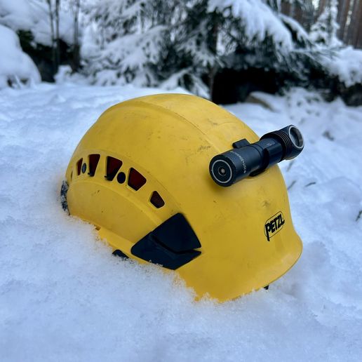 Petzl Helmet Light Holder  3D Printable Mount
