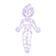 Vegeta.stl Vegeta wall art