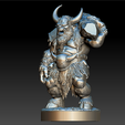 YUGJUH.png Horned Goat Warlord – Ultra‑Detailed 3D Printable Fantasy Beast Warrior