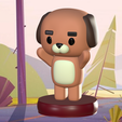IMG_0130.png ChocoPup - милая стилизованная фигурка собаки (3D печатная игрушка-статуэтка)