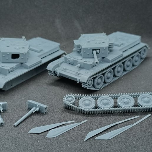 CROMWELL MODELS　1/35　PZⅢ DRAISINE　キットモデル 🪖 British Cromwell Tanks Set・ STL File for 3D printing・Cults