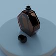 botle3.308.jpg Hexagonal Amber Perfume Bottle - Modern 3D Model