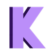K.stl TRANSFORMERS Letters and Numbers | Logo