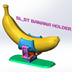 SL_ST-BANANA-HOLDER-01.png Fichier STL gratuit SL_ST PORTE-BANANE・Modèle imprimable en 3D à télécharger