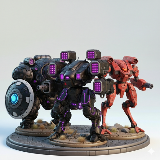 🦸 COLLECTIONVol3 War Machine vs Aliens・ STL File for 3D printing・Cults