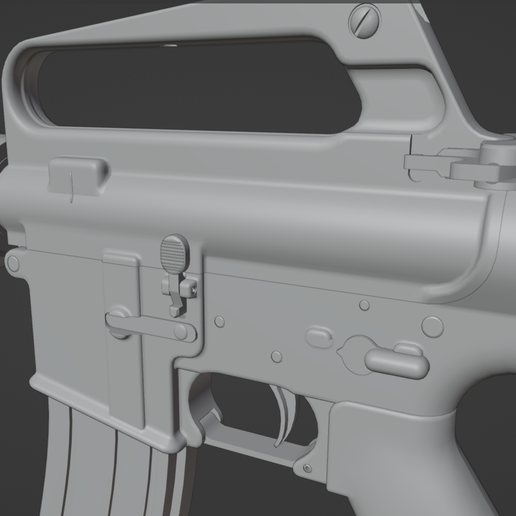 🇺🇸 M16A1 - Highly Detailed (20rds/30rds)・ STL File for 3D