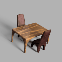 chair v15.png STL-Datei Table and chair kostenlos・Design zum 3D-Drucken zum herunterladen
