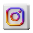 Instagram.png Social Media 3D Illustration [Blend, FBX, OBJ, PNG] [FR].