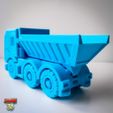 dump3.jpg Three-axle dumper truck with workable dumper - print in place
