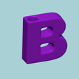 b9.png Vase B - Alphabet Vases Collection Letters - STL Printable