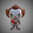 9D19D017-815C-438D-95AA-DC36ADDEB995.png STL-Datei Pennywise Funko Pop・Vorlage für 3D-Druck zum herunterladen