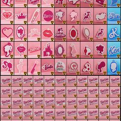 PACK-BARBIE-COMPLETO.jpg Archivo STL MEGAPACK X100 LLAVERITOS BARBIE・Modelo para descargar e imprimir en 3D