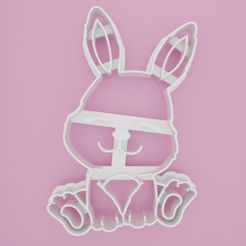 Bunny-6-cookie-cutter.jpg STL file Bunny 6 cookie cutter・3D printer model to download, Cookiecutters
