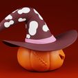 Pumpkin-0012.jpg Halloween Pumpkin Hat 3D Print Model