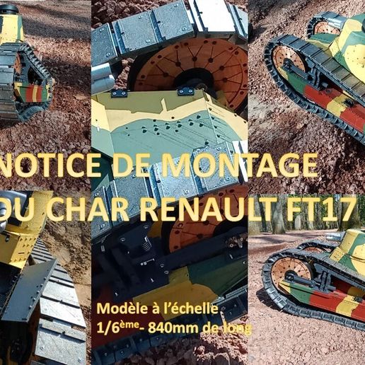 NOTICE DE MONTAGE DU FT17 3D model