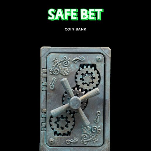 🪙 Safe Bet - Coin Bank・ 3D File for 3D printing・Cults