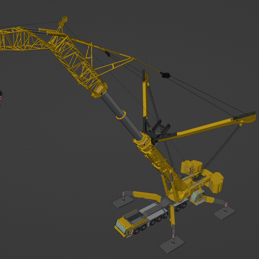 🧸 Liebherr LTM 11200-9.1 full 3D design included・ STL File for
