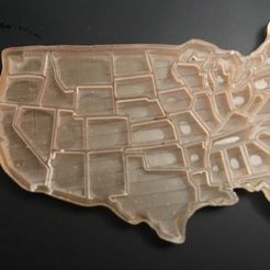 c8626b5e24ecfc811fa39c694327061b_display_large.JPG Fichier STL gratuit Porte-clés US map (états séparés)・Design imprimable en 3D à télécharger