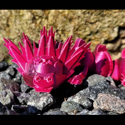 Axel Lot articulating axolotl dragon 3D model