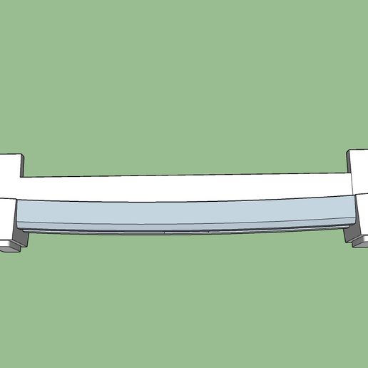 FRONT BUMPER FOR BODY CHEROKEE XJ 1/10 VERSION 1 3D model