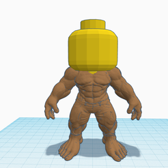 LGO.png STL file Muscular Lego・3D print object to download
