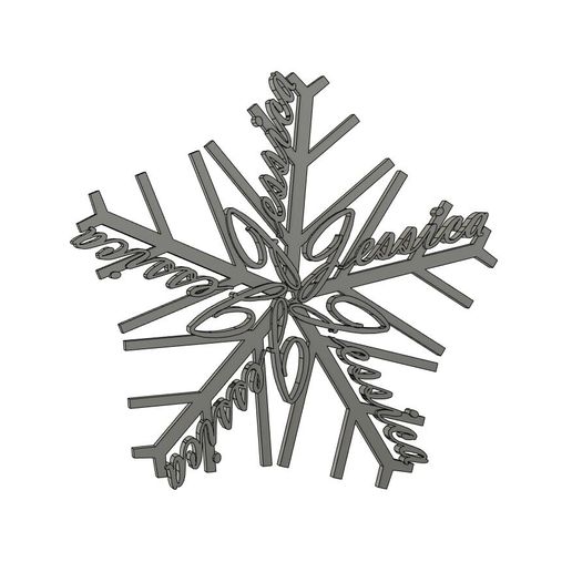 Jessica Snowflake 3D model