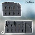 4.jpg Baroque palace with pediments, flat roof and ruined section (27) - Modern WW2 WW1 World War Diaroma Wargaming RPG Mini Hobby