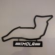PXL_20231113_030237672.jpg Imola Track Map with Nameplate Wall Art