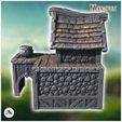 4.jpg Medieval building with cauldron outside and annex with arch (40) - Medieval Fantasy Magic Feudal Old Archaic Saga 28mm 15mm