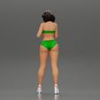 3DG-0003.jpg Attractive girl in bikini and heels Leaning Against car