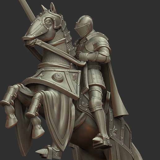 2.jpg Pièce d'échecs du chevalier - impression 3D miniature