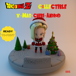 db-vorlage.png 3D-Datei Dragonball Anroid 18 Weihnachten・3D-druckbares Modell zum herunterladen
