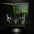 0102.png ✨ Le Seigneur des Anneaux - Support de livre à mains de Sauron | Modèle STL