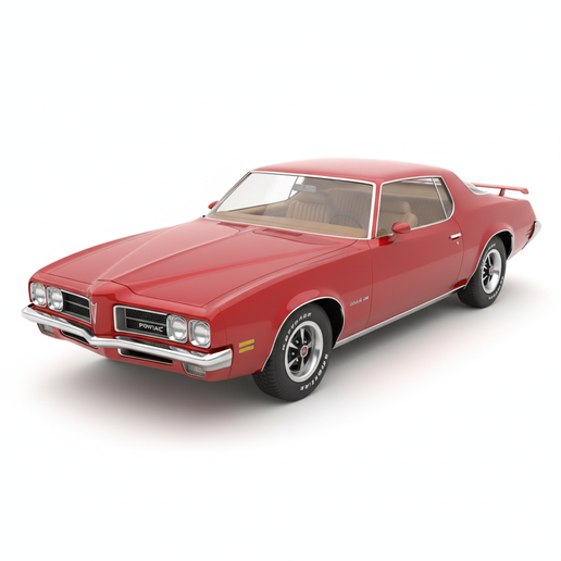 Pontiac Grand Am (1973) car model, muscle car, drift car, race car, vehicle, classic car, supercar, sports car, vintage car, truck, car 3D, automobile, car STL, garage, SUV, car, diorama, pickup, JDM, hypercar