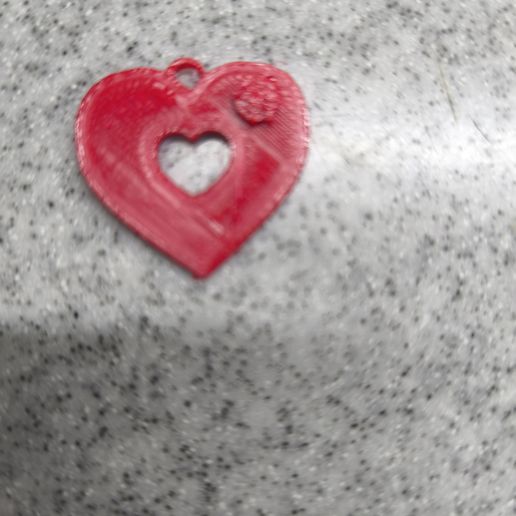 Herz Kettenanhänger 3D model