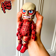 asfwf.png Attack On Titan Colossal Titan Flexi Print-In-Place + figure & keychain