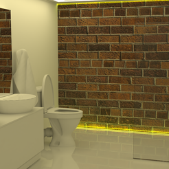 BAÑO.png 3D file BATHROOM・3D printing template to download