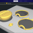 pose1.png STL file Pokemon ball usb sd pendrive USB HOLDER STICK pokeball・Template to download and 3D print