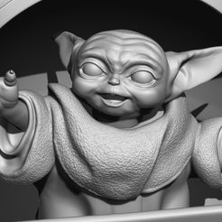 ZBrush ScreenGrab08.jpg STL-Datei Baby Yoda herunterladen • Modell für 3D-Drucker, 3dbyalex