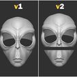 Alien_mask_print_3d_008.jpg Alien Mask Cosplay STL File