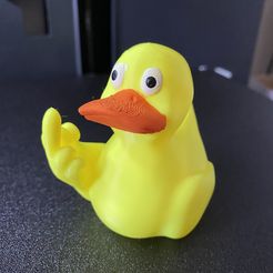 DUCK DICH - GUMMI-ENTE MITTELFINGER - KEINE STÜTZEN
