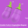 Magnet-008.png 3D Printable Fruits & Vegetables Magnet