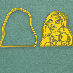 2.png Archivo STL cookie cutter Tangled・Objeto de impresión 3D para descargar
